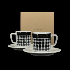 Set of 2 Porsche Cups Espresso Pepita WAP05015526PED