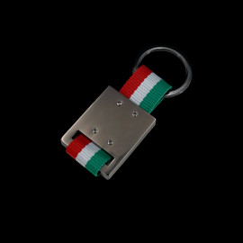 Lamborghini Keyring Squadra Corse Italian Flag Green / White / Red LB17K