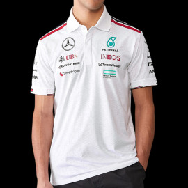 Mercedes Polo-Shirt Günstige AMG Petronas F1 Team Tommy Hilfiger Weiß 701227948-001- unisex