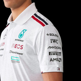 Mercedes Polo-Shirt Günstige AMG Petronas F1 Team Tommy Hilfiger Weiß 701227948-001- unisex