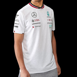 Mercedes T-Shirt Günstige AMG Petronas F1 Team Tommy Hilfiger Weiß 701227950-001- herren