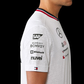 Mercedes T-Shirt Günstige AMG Petronas F1 Team Tommy Hilfiger Weiß 701227950-001- herren