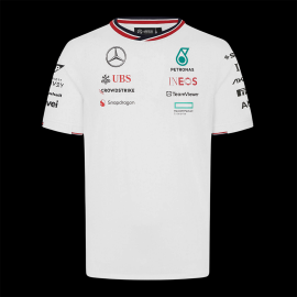 Mercedes T-Shirt Günstige AMG Petronas F1 Team Tommy Hilfiger Weiß 701227950-001- herren