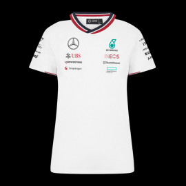 Mercedes T-Shirt Günstige AMG Petronas F1 Team Tommy Hilfiger Weiß 701227951-001- damen