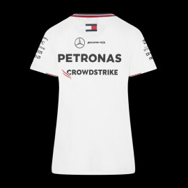 Mercedes T-Shirt Günstige AMG Petronas F1 Team Tommy Hilfiger Weiß 701227951-001- damen