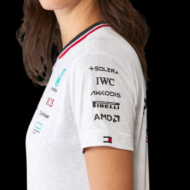 Mercedes T-Shirt Günstige AMG Petronas F1 Team Tommy Hilfiger Weiß 701227951-001- damen