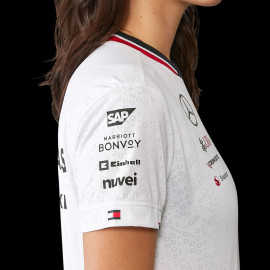 Mercedes T-Shirt Günstige AMG Petronas F1 Team Tommy Hilfiger Weiß 701227951-001- damen