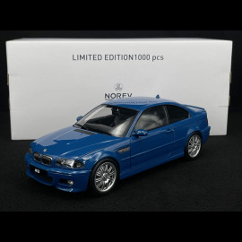 BMW M3 CSL E46 2000 Blau 1/18 Norev 183001