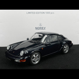 Porsche 911 Carrera 4 Coupé Type 964 1990 Dark blue metallic 1/18 Norev 187324