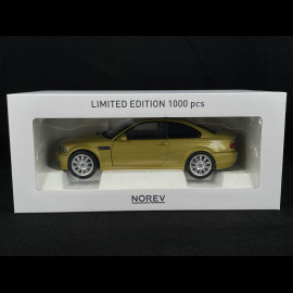 BMW M3 CSL E46 2000 Metallic Yallow 1/18 Norev 183000