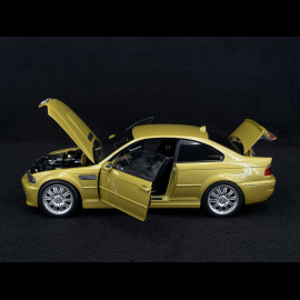 BMW M3 CSL E46 2000 Metallic Yallow 1/18 Norev 183000