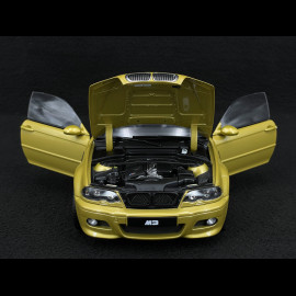 BMW M3 CSL E46 2000 Metallic Yallow 1/18 Norev 183000