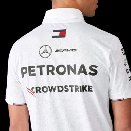 PRO PACK - Set of 24 Mercedes Polo-shirts Low Cost AMG Petronas Tommy Hilfiger White 701227948-001