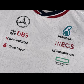 Mercedes T-Shirt Günstige AMG Petronas F1 Team Tommy Hilfiger Weiß 701227951-001- damen