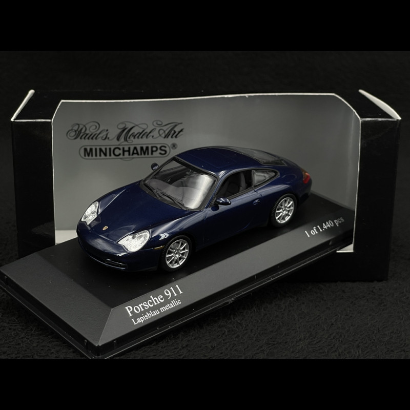 Porsche 911 Carrera 4 Phase II Type 996 2001 Lapisblau Metallic 1/43 Minichamps 400061021