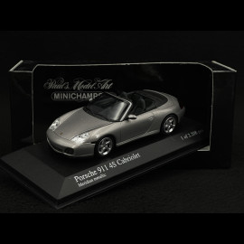 Porsche 911 Carrera 4S Cabriolet Type 996 2003 Meridiangrau Metallic 1/43 Minichamps 400062830