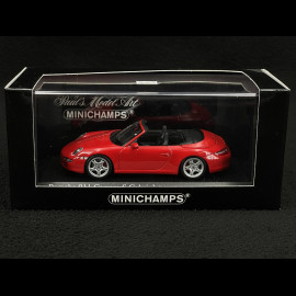 Porsche 911 type 997 Carrera S Cabriolet mk 1 2005 Indischrot 1/43 Minichamps 400063030