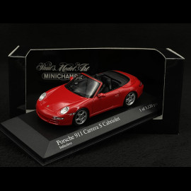Porsche 911 type 997 Carrera S Cabriolet mk1 2005 guards red 1/43 Minichamps 400063030