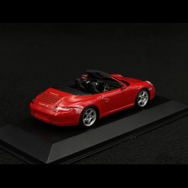 Porsche 911 type 997 Carrera S Cabriolet mk 1 2005 Indischrot 1/43 Minichamps 400063030