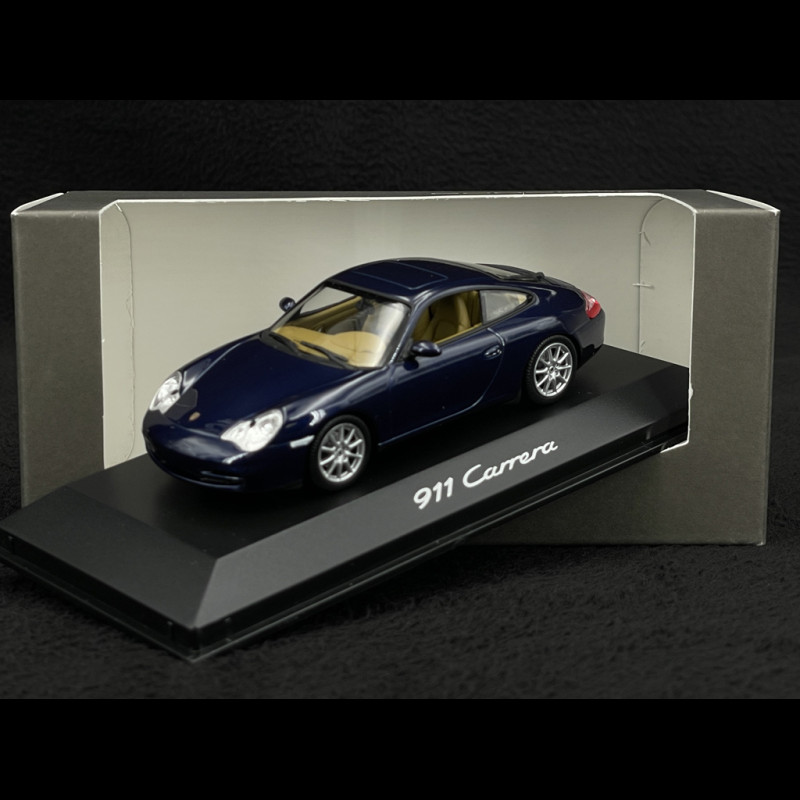 Porsche 911 type 996 Carrera phase II 2002 Lapis blue 1/43 Minichamps WAP02007812