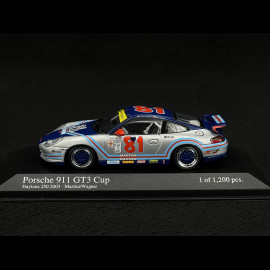 Porsche 911 GT3 Cup Type 996 n° 81 Martini Daytona 250 2003 1/43 Minichamps 400036981