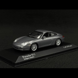 Porsche 911 type 996 Carrera Mk II 2001 sealgrey metallic 1/43 Minichamps 400061020