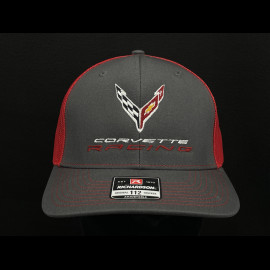 Chevrolet Corvette Hat Racing Official Trucker Grey / Red - unisex