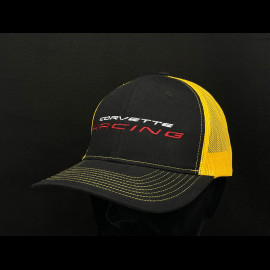 Chevrolet Corvette Cap Racing Offizielle Trucker Schwarz / Gelb - unisex