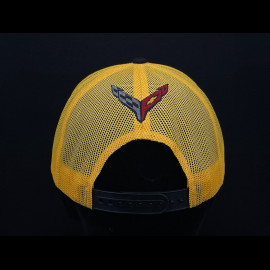 Chevrolet Corvette Cap Racing Offizielle Trucker Schwarz / Gelb - unisex