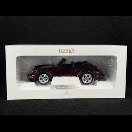 Porsche 911 Carrera 2 Typ 964 Turbo Look Cabriolet 1992 Metallic Amethyst 1/18 Norev 187141
