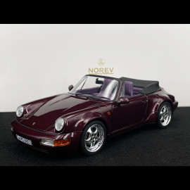 Porsche 911 Carrera 2 Type 964 Turbo Look Cabriolet 1992 Metallic Amethyst 1/18 Norev 187141