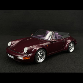 Porsche 911 Carrera 2 Type 964 Turbo Look Cabriolet 1992 Metallic Amethyst 1/18 Norev 187141