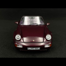 Porsche 911 Carrera 2 Typ 964 Turbo Look Cabriolet 1992 Metallic Amethyst 1/18 Norev 187141