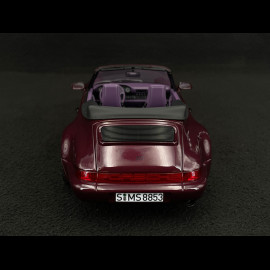 Porsche 911 Carrera 2 Type 964 Turbo Look Cabriolet 1992 Metallic Amethyst 1/18 Norev 187141