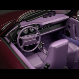 Porsche 911 Carrera 2 Typ 964 Turbo Look Cabriolet 1992 Metallic Amethyst 1/18 Norev 187141