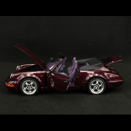 Porsche 911 Carrera 2 Type 964 Turbo Look Cabriolet 1992 Metallic Amethyst 1/18 Norev 187141