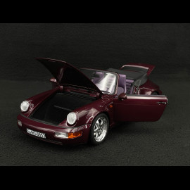 Porsche 911 Carrera 2 Typ 964 Turbo Look Cabriolet 1992 Metallic Amethyst 1/18 Norev 187141