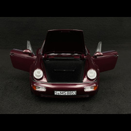 Porsche 911 Carrera 2 Typ 964 Turbo Look Cabriolet 1992 Metallic Amethyst 1/18 Norev 187141