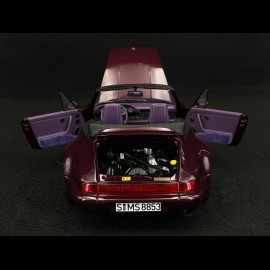 Porsche 911 Carrera 2 Typ 964 Turbo Look Cabriolet 1992 Metallic Amethyst 1/18 Norev 187141