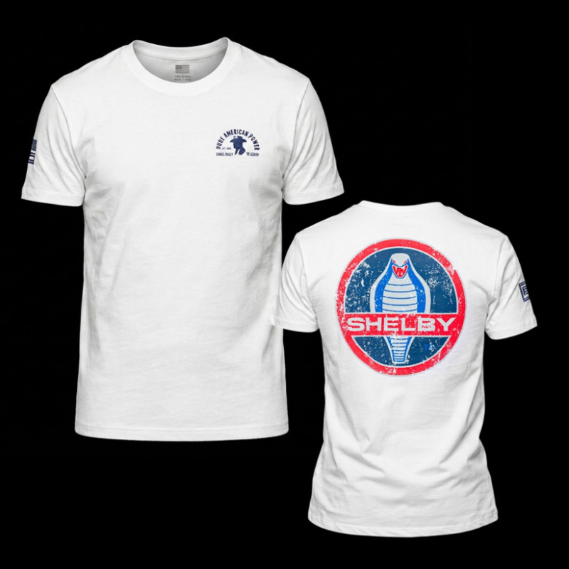 Shelby T-Shirt Hommage Le Mans 1966 Weiß - Herren