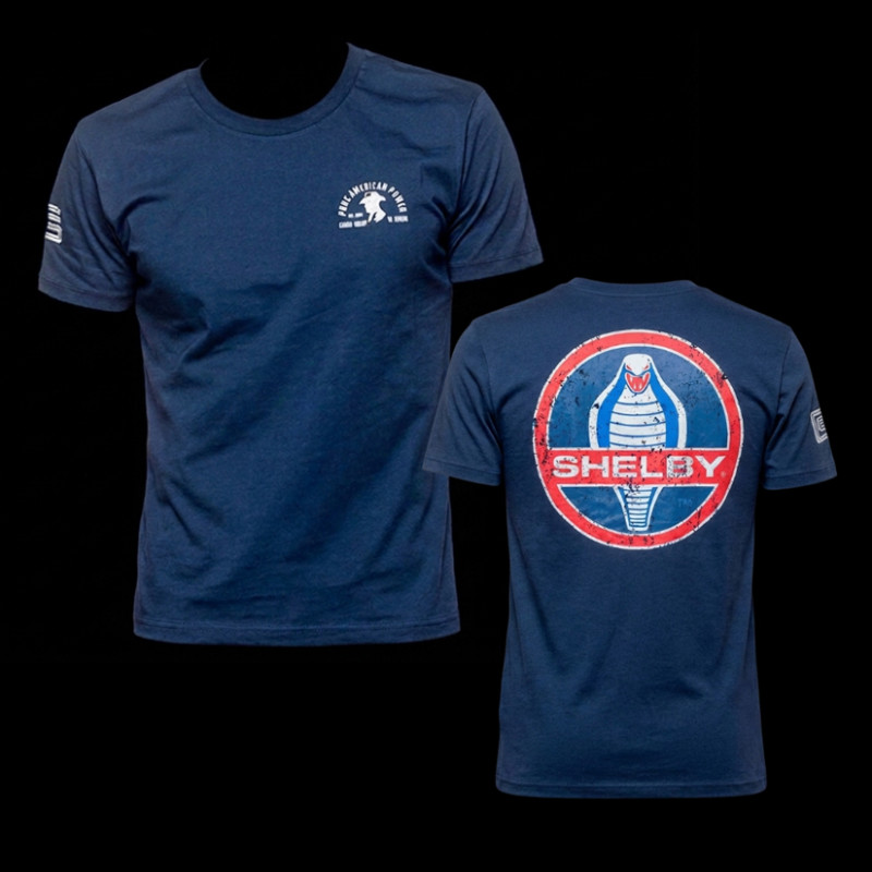 Shelby T-Shirt Tribute Le Mans 1966 Navy Blue - Men