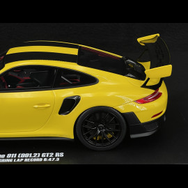 Porsche 911 GT2 RS Typ 992 Weissach Package Nürburgring Rundenrekord 2017 Racing Gelb 1/18 GT Spirit GT972