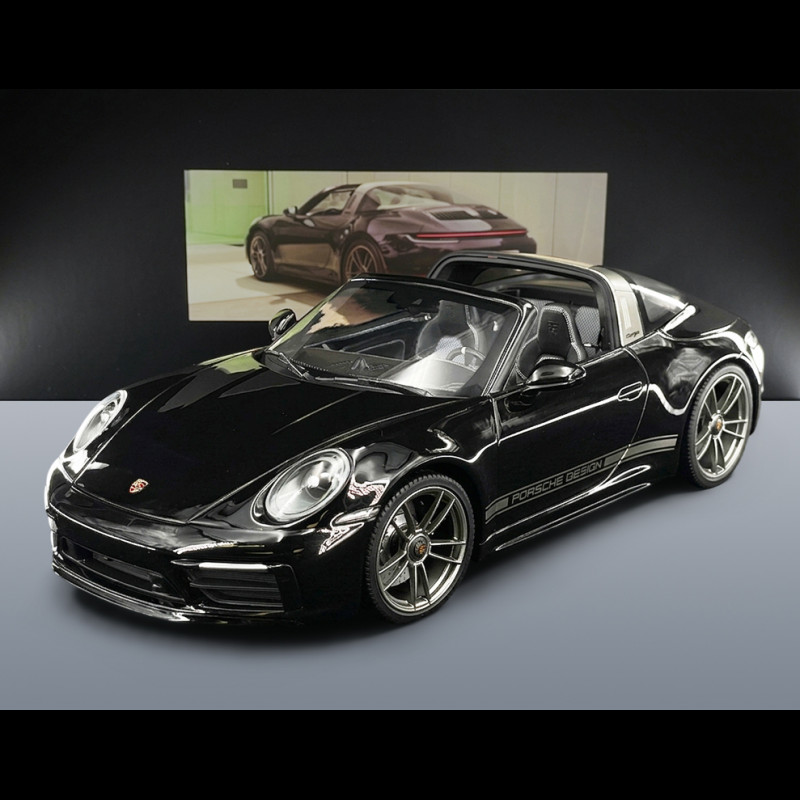 Porsche 911 Targa 4 GTS Type 992 2023 50th Anniversary Porsche Design Black 1/18 Minichamps WAP0215410TTRG