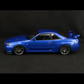 Nissan Skyline GT-R R34 V-Spec II 2001 Metallic Blau 1/12 KK Scale KKDC120211-1