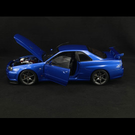 Nissan Skyline GT-R R34 V-Spec II 2001 Metallic Blau 1/12 KK Scale KKDC120211-1