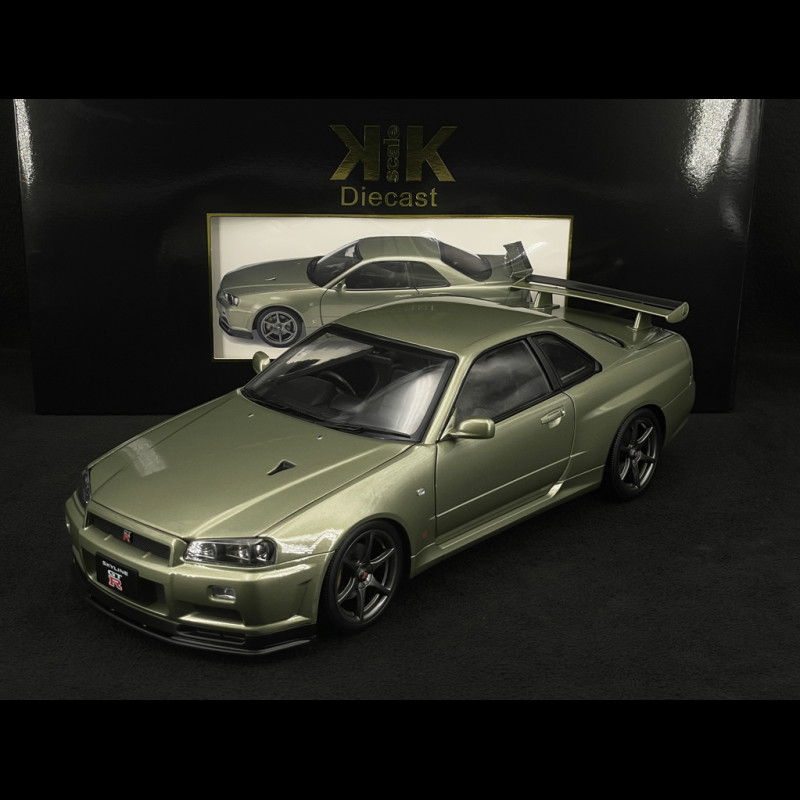 Nissan Skyline GT-R R34 V-Spec II Nür 2001 Millennium Jade 1/12 KK Scale KKDC120212-1