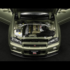 Nissan Skyline GT-R R34 V-Spec II Nür 2001 Millennium Jade 1/12 KK Scale KKDC120212-1