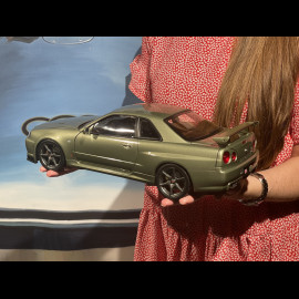 Nissan Skyline GT-R R34 V-Spec II Nür 2001 Millennium Jade 1/12 KK Scale KKDC120212-1