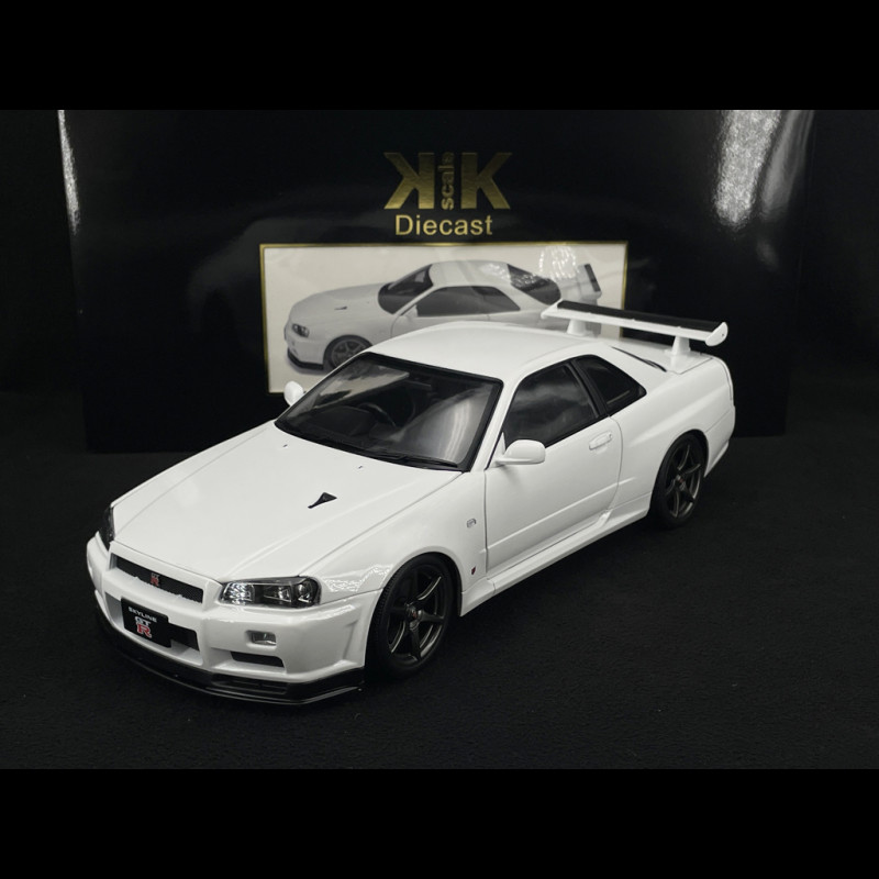 Nissan Skyline GT-R R34 V-Spec II 2001 White 1/12 KK Scale KKDC120213-1