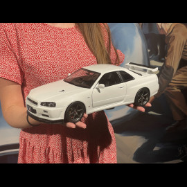 Nissan Skyline GT-R R34 V-Spec II 2001 Weiß 1/12 KK Scale KKDC120213-1